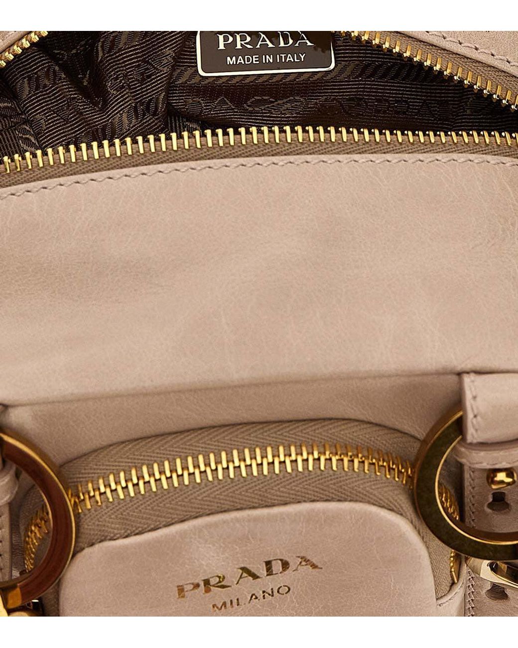 Prada Natural Light Dangle Mini Shoulder Bag