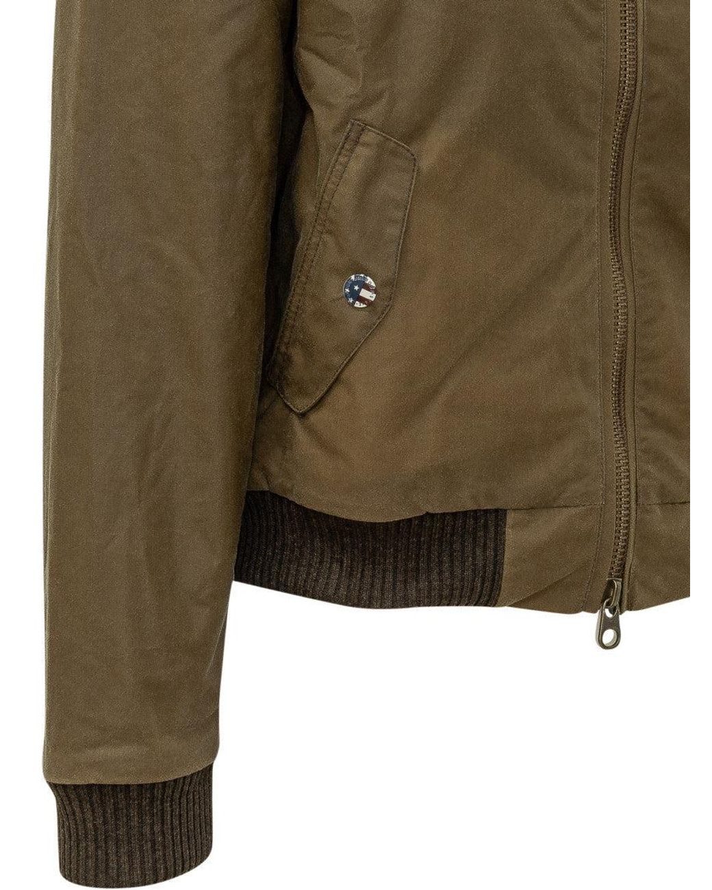 Barbour Green Mandarin Collar Jacket for men