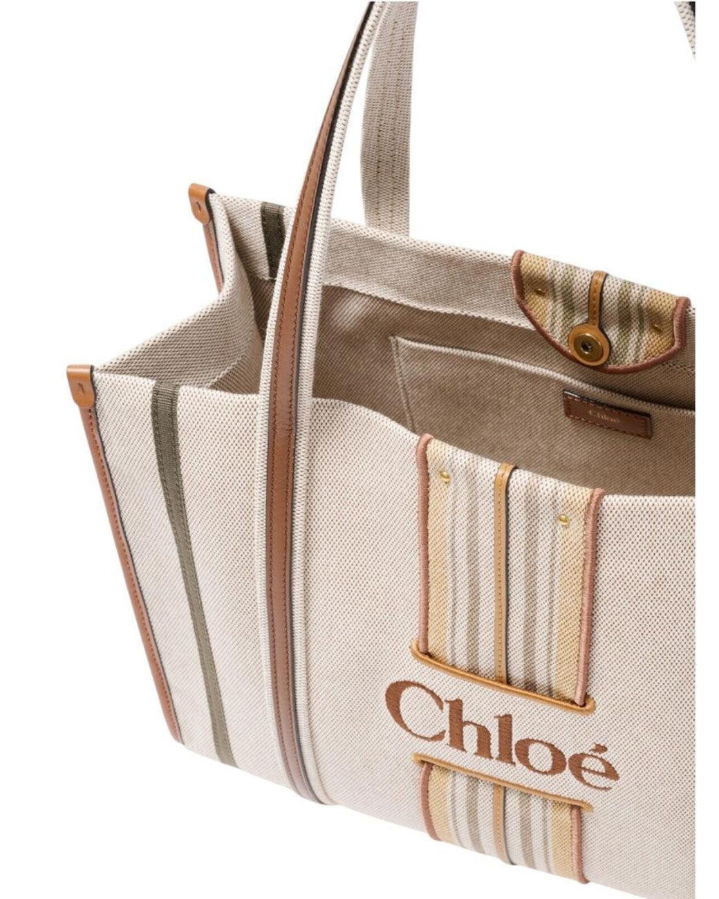 Chloé Natural Light Woody Loop Large Tote