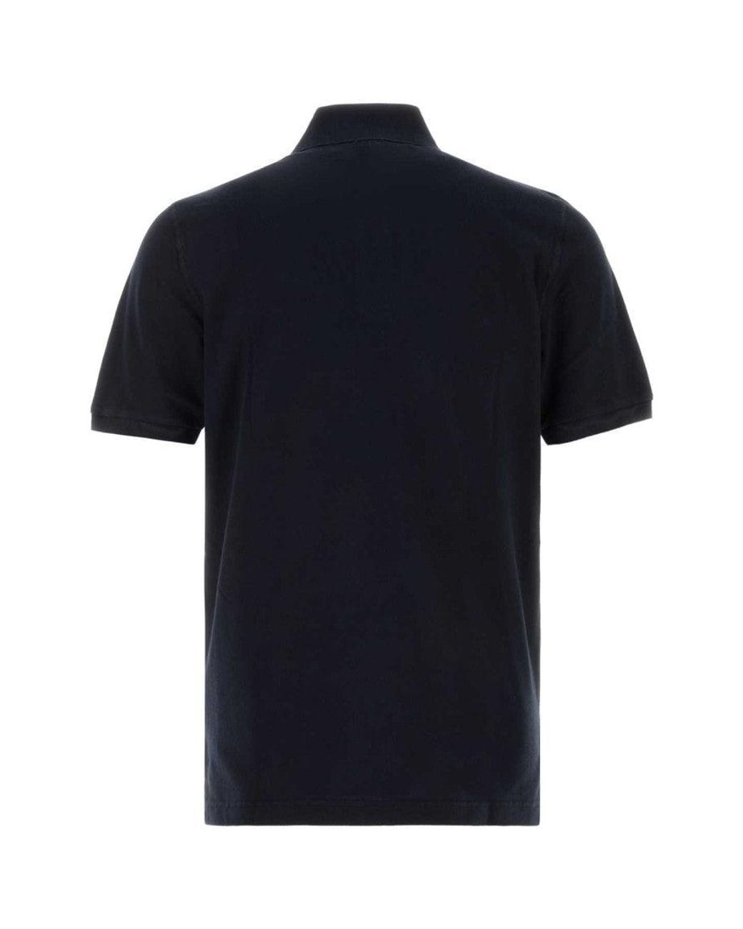 Fedeli Black Solid Polo for men