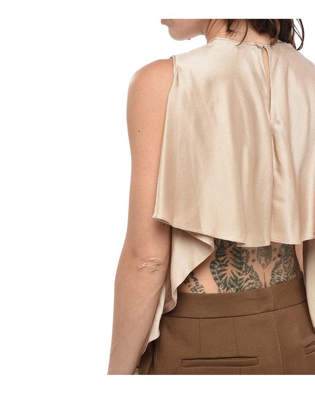 Stella McCartney Natural Crew Neck Top
