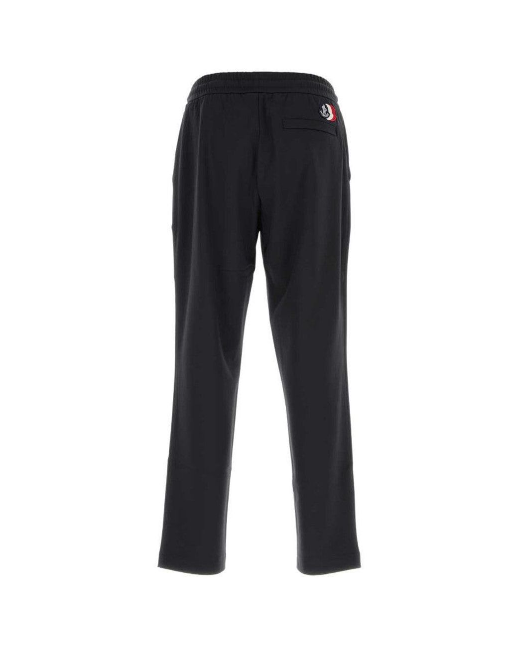 Moncler Black Solid Sweatpants for men