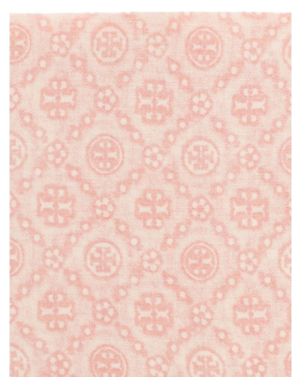 Tory Burch Pink Signature Scarf