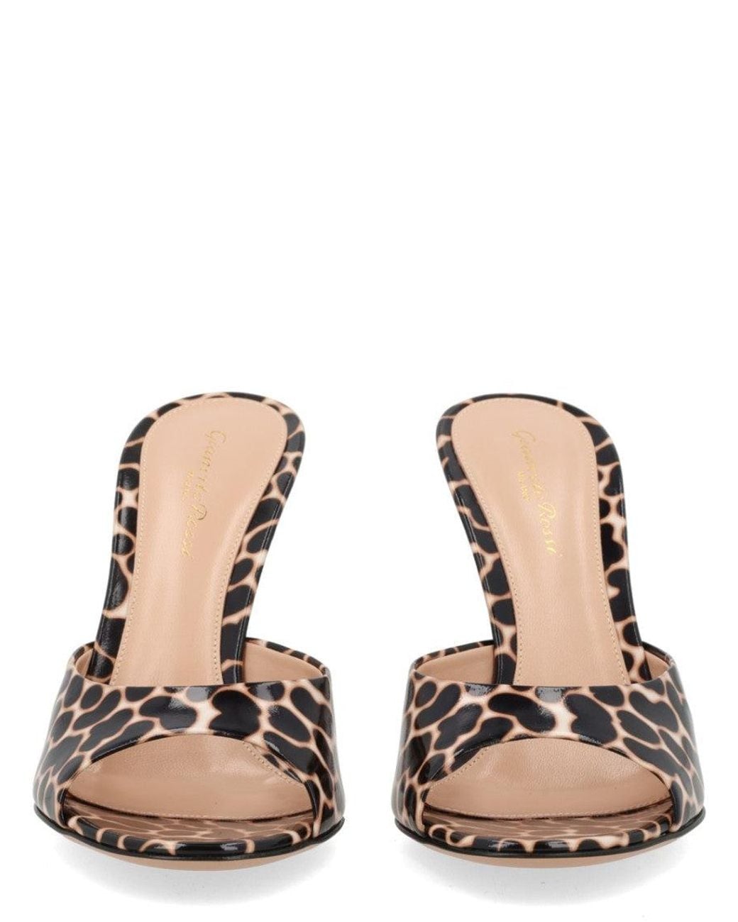 Gianvito Rossi Metallic Slip-On Heels