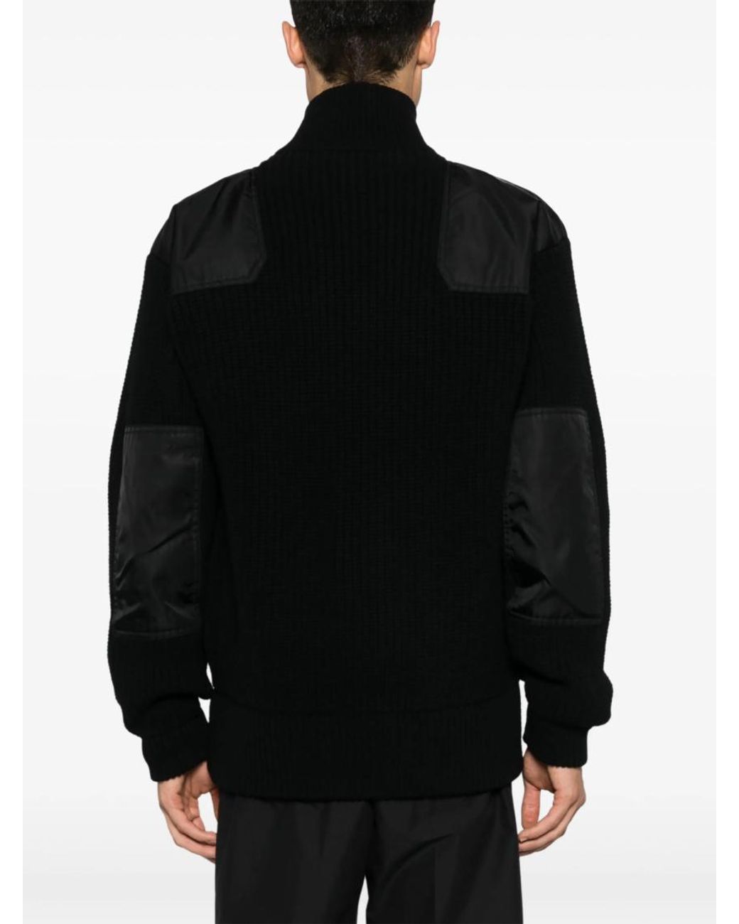 Prada Black Wool And Cashmere Cardigan for men