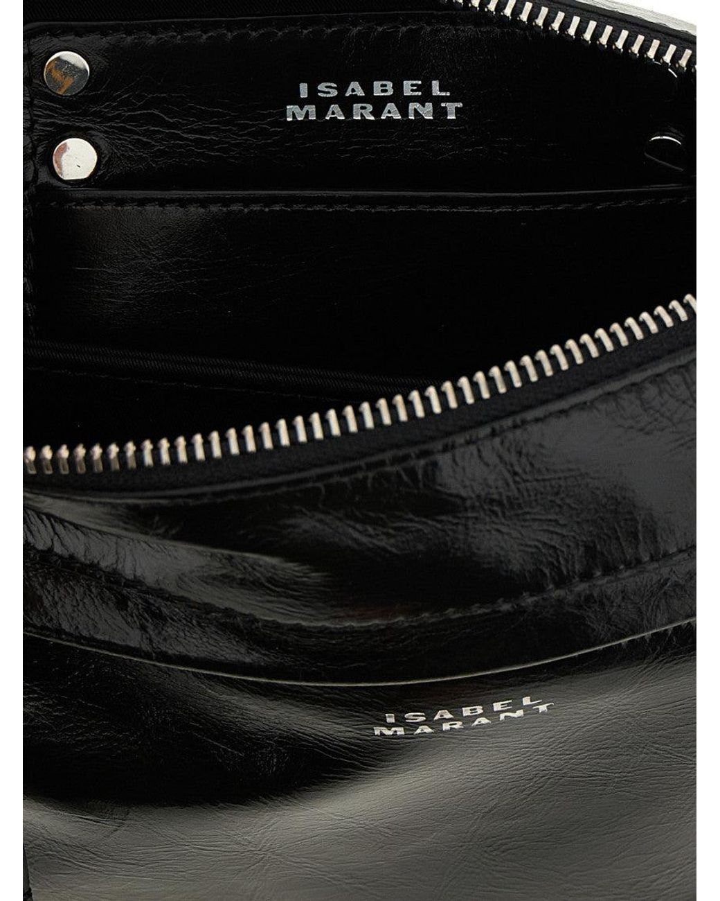 Isabel Marant Black Calfskin Crossbody Bag