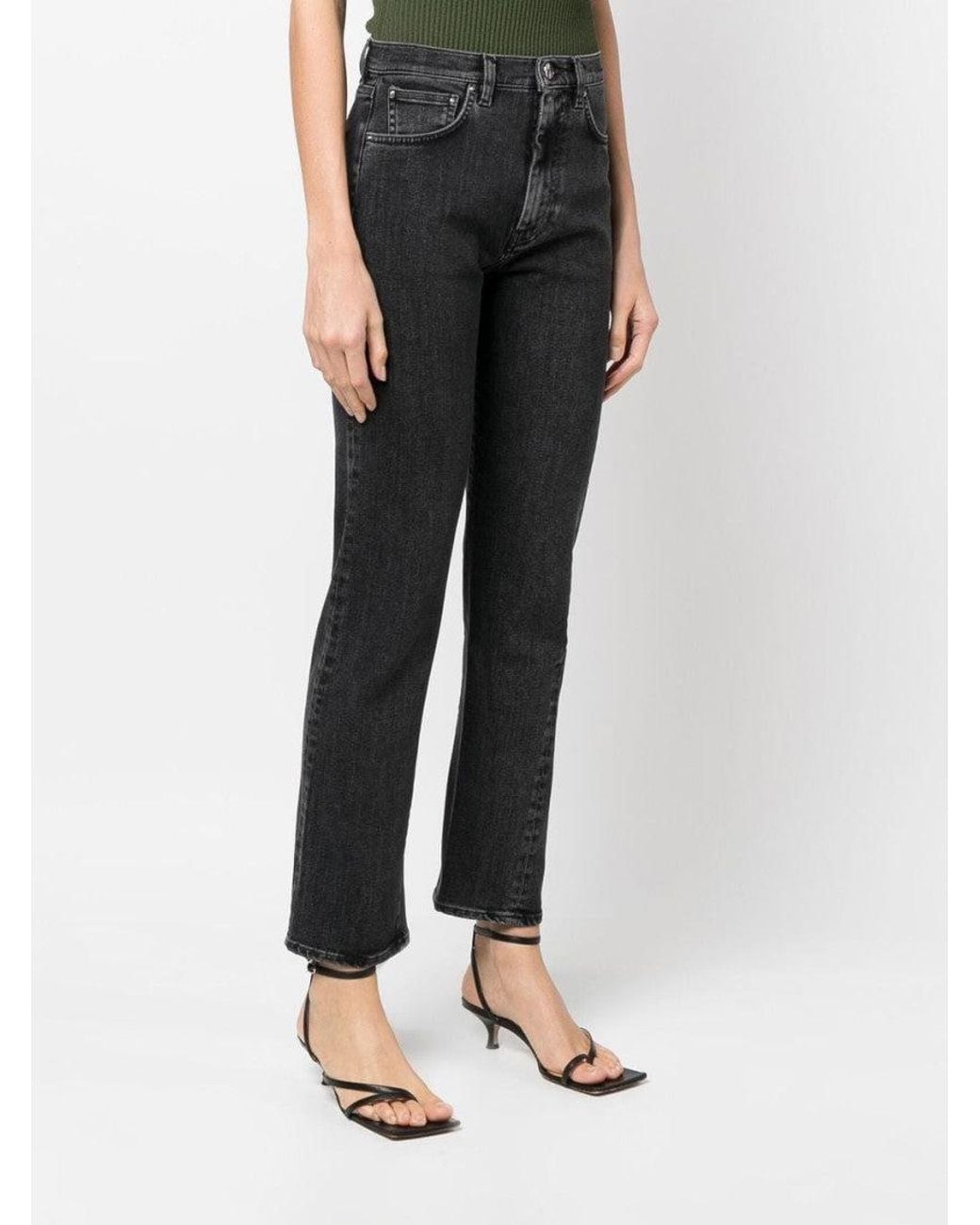 Totême Black Twisted Seam Denim Jeans