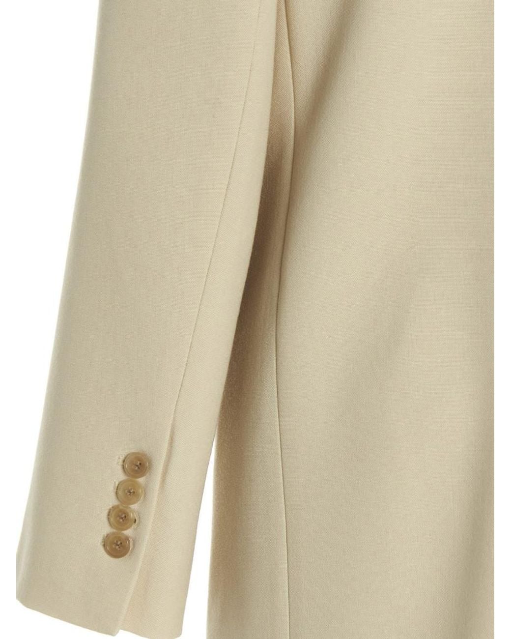 Khaite Natural 'balton' Blazer Jacket