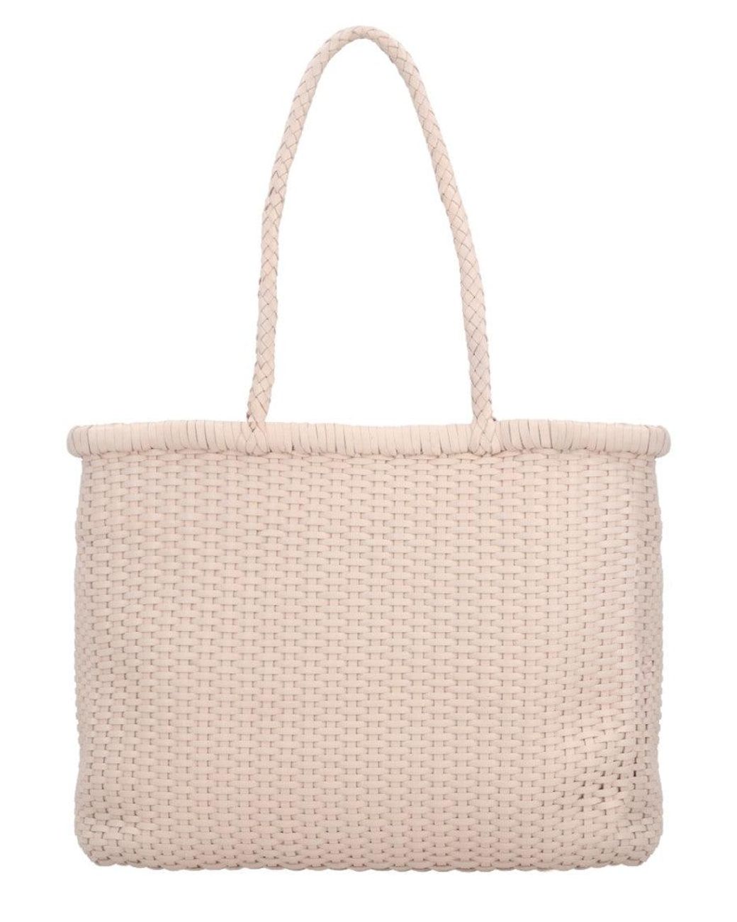 Dragon Diffusion Natural B Weave Medium Shoulder Bag