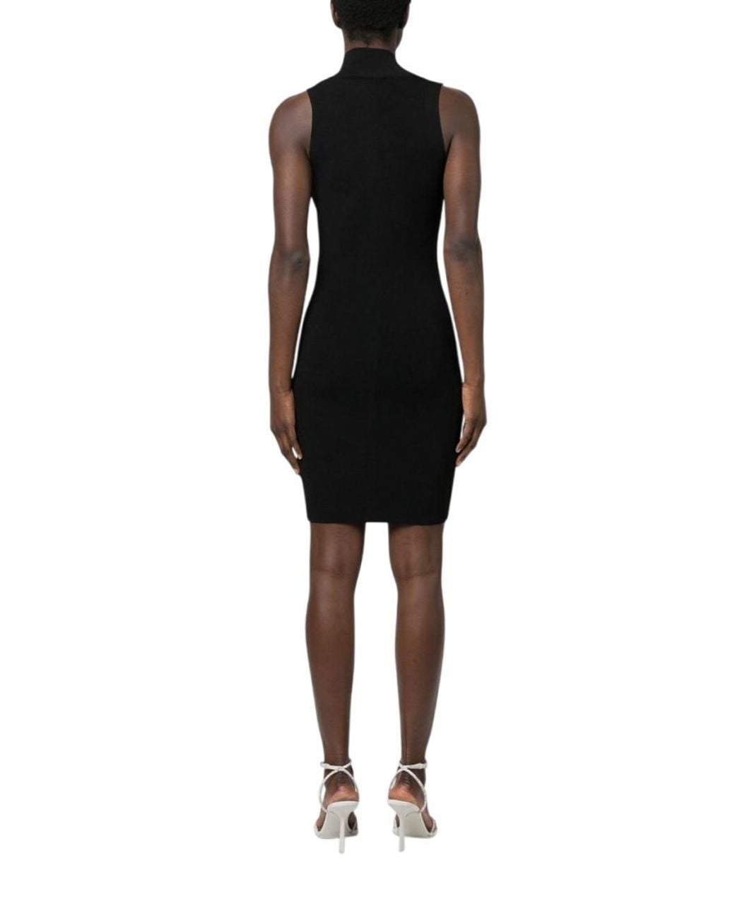 DIESEL Black Logo Mini Dress