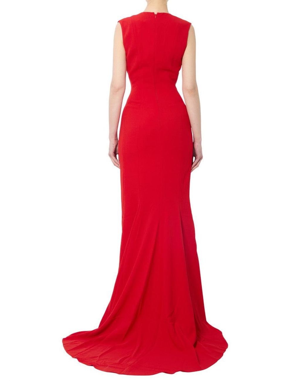 Solace London Red V Neck Maxi Dress