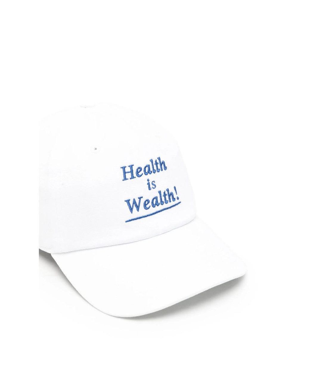 Sporty & Rich White Solid Baseball Cap