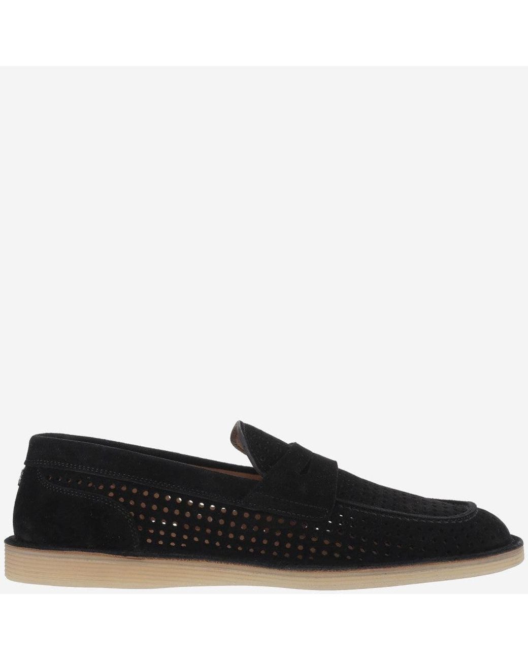 Dolce & Gabbana Black Slip On Loafers for men