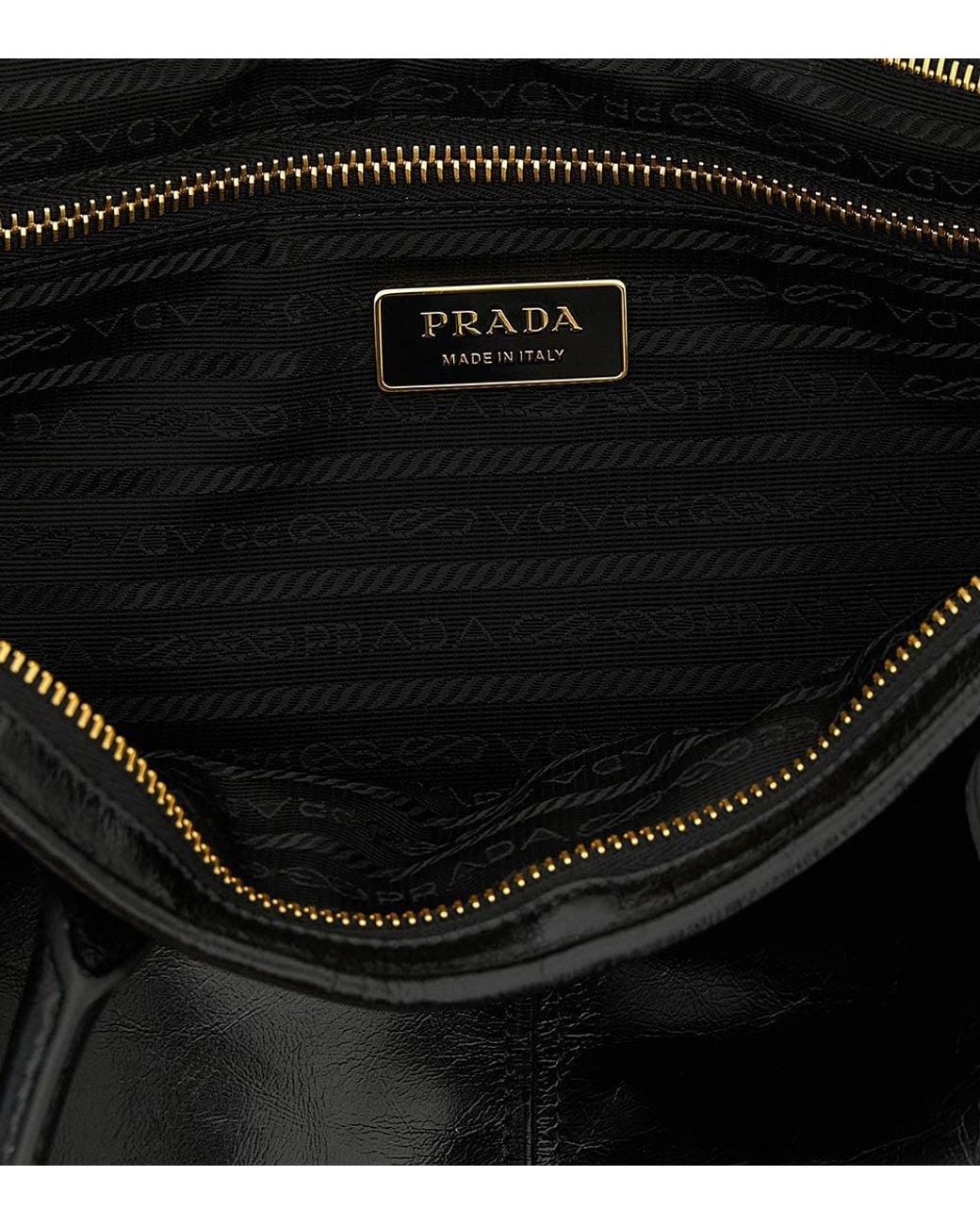 Prada Black Bonnie Large Tote