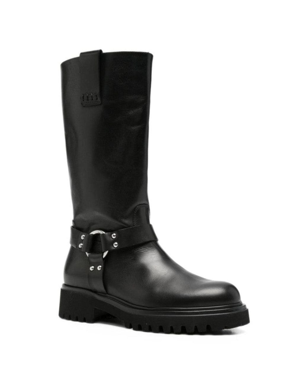 Guglielmo Rotta Black Solid Webster Boots