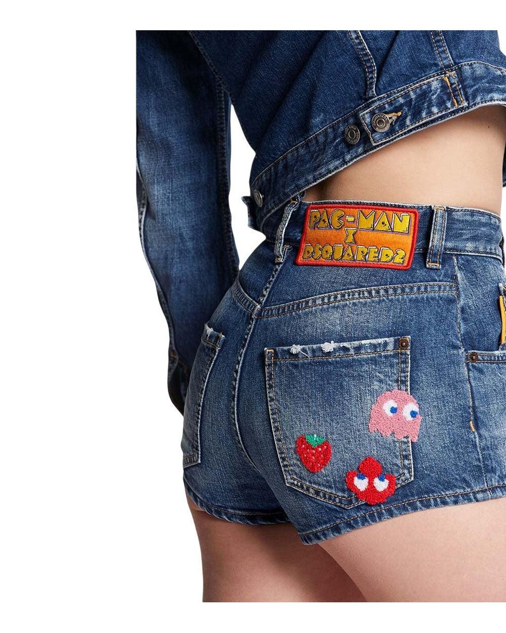 DSquared² Blue Solid Shorts