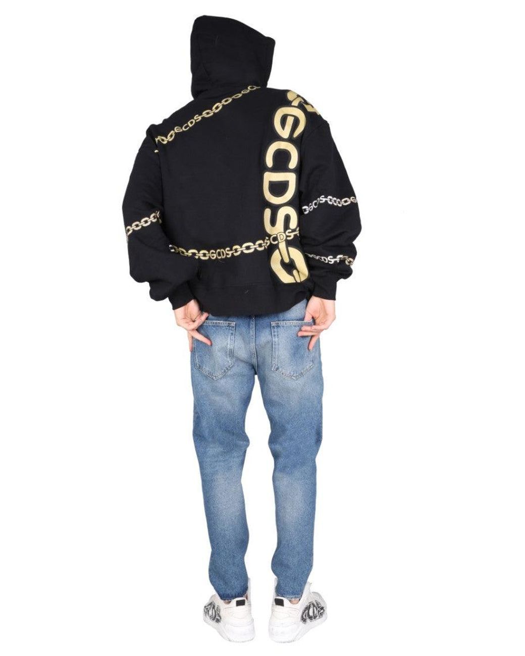 Gcds Black Chain" Sweatshirt for men