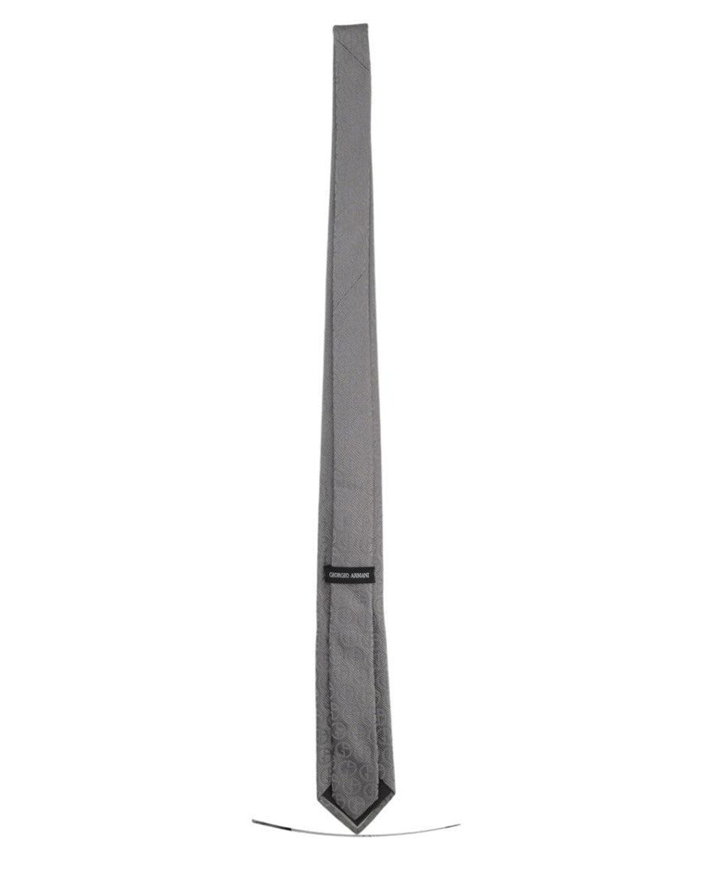 Giorgio Armani White Solid Tie for men