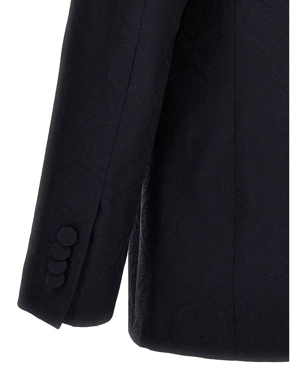 Etro Blue Peaked Lapel Blazer for men