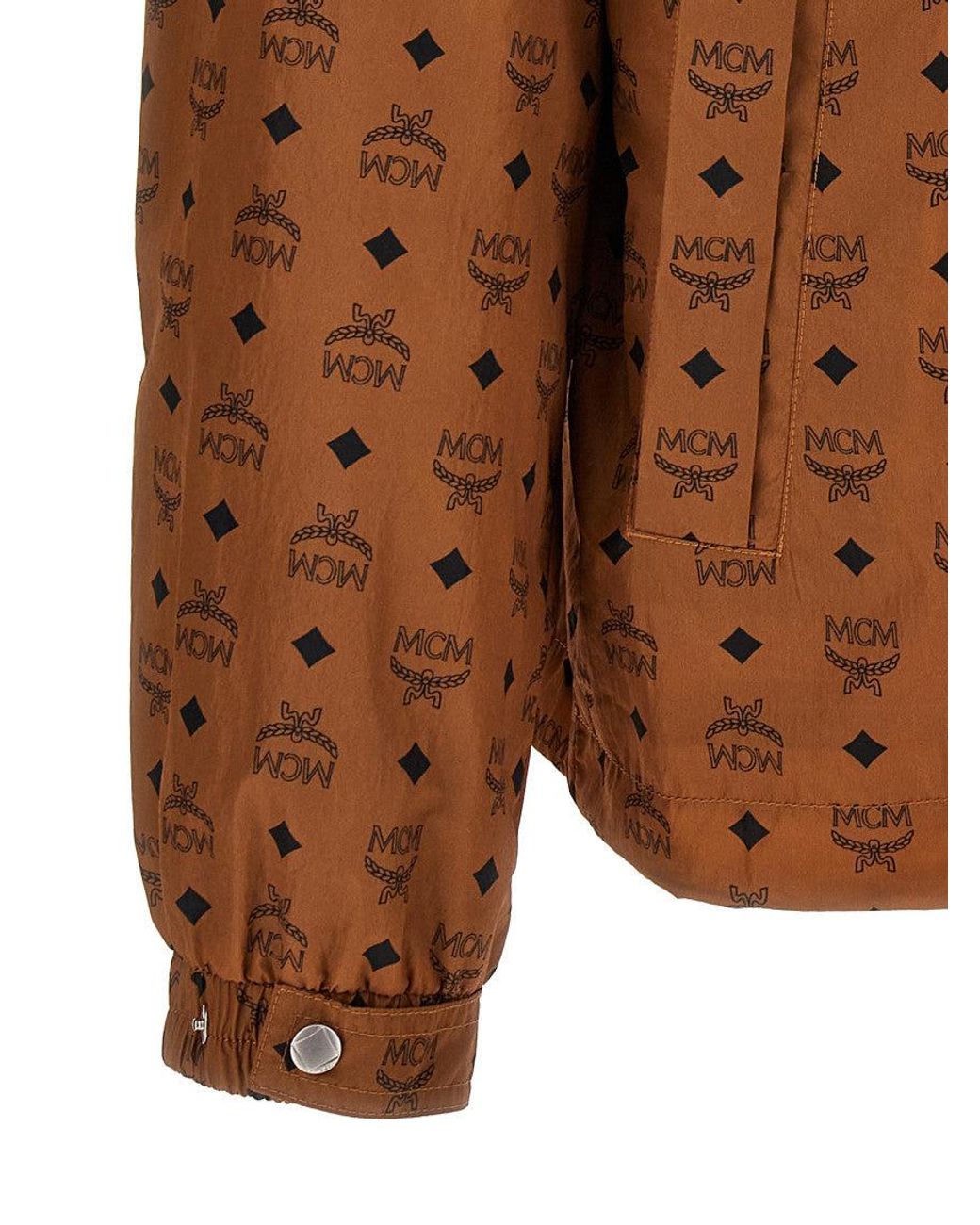 MCM Brown Logo Hood Jacket for men