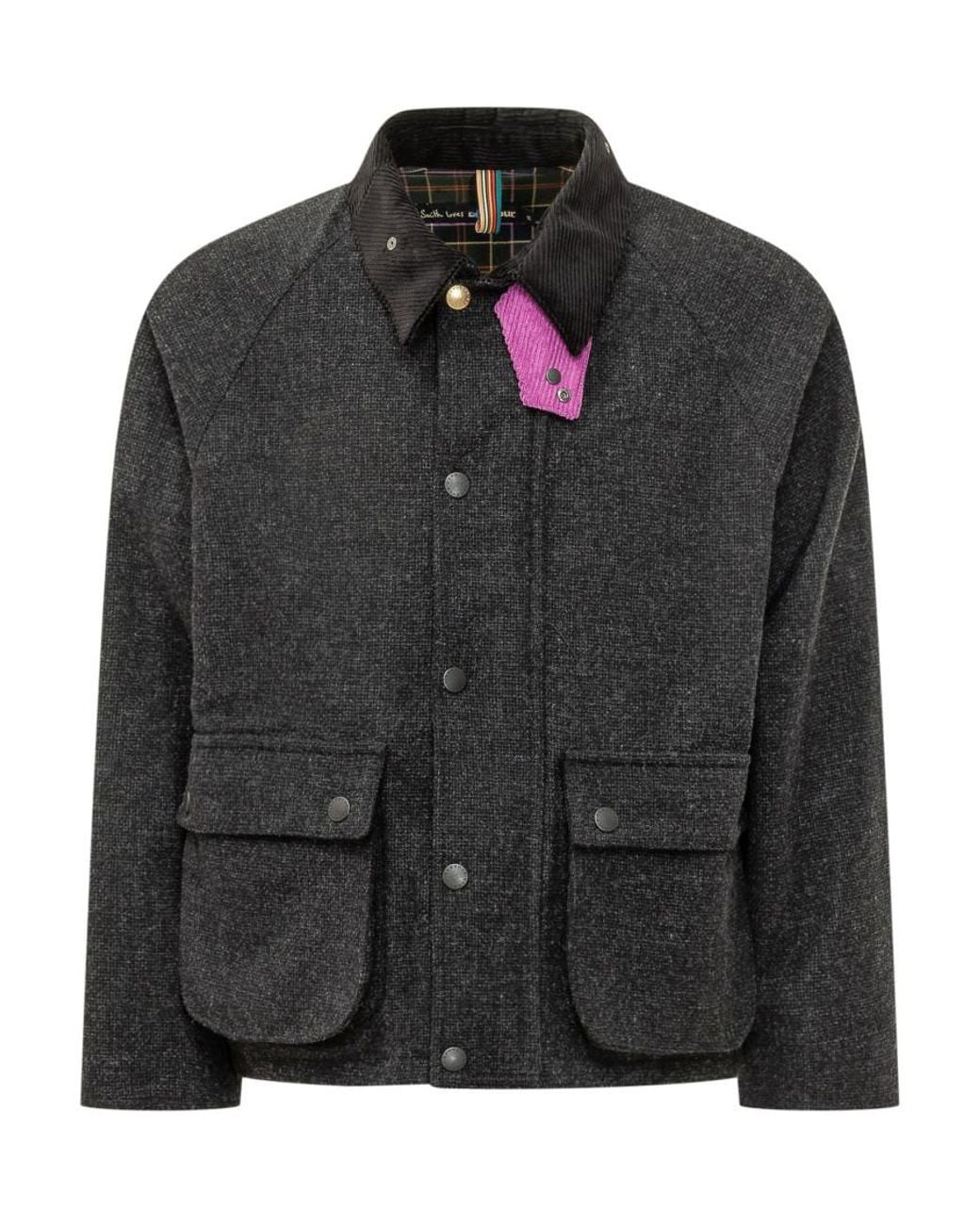 Barbour Black Regular Jacket for men