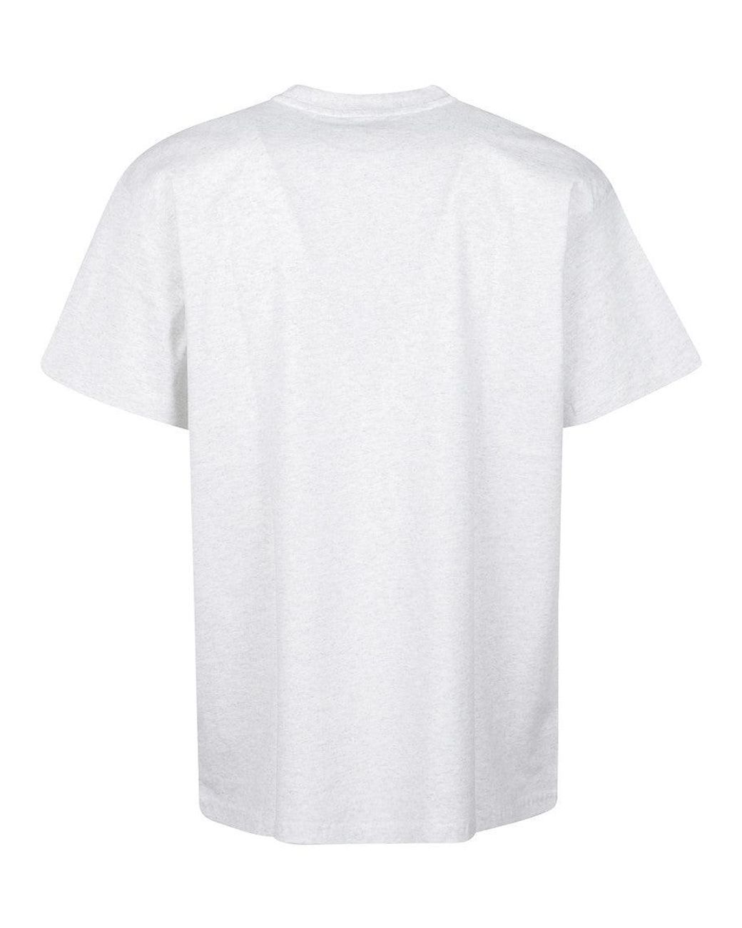 Carhartt White Crewneck Logo T-Shirt for men