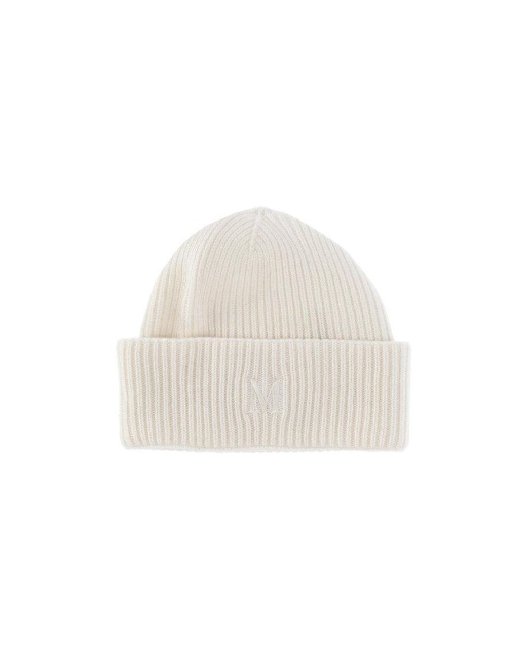 Max Mara White Logo Beanies Hat