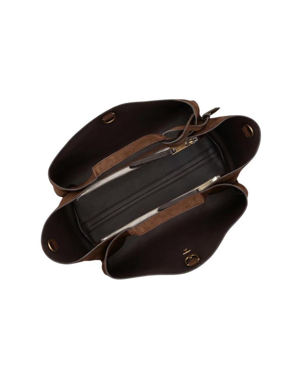 Tod's Brown Dark T Timeless Mini Tote