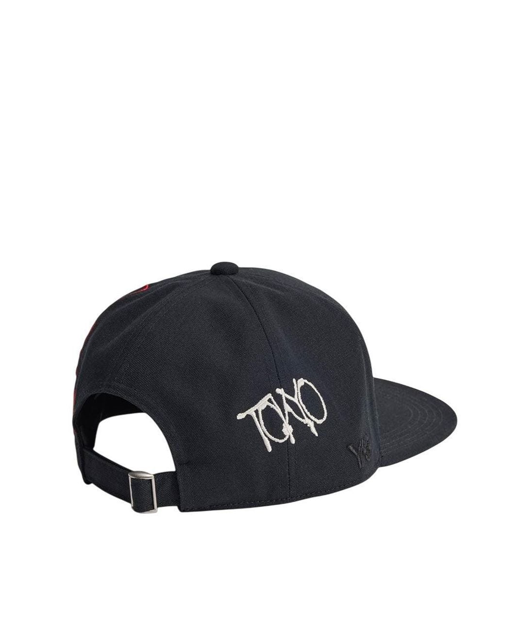 Y-3 Black Embroidered Baseball Cap for men