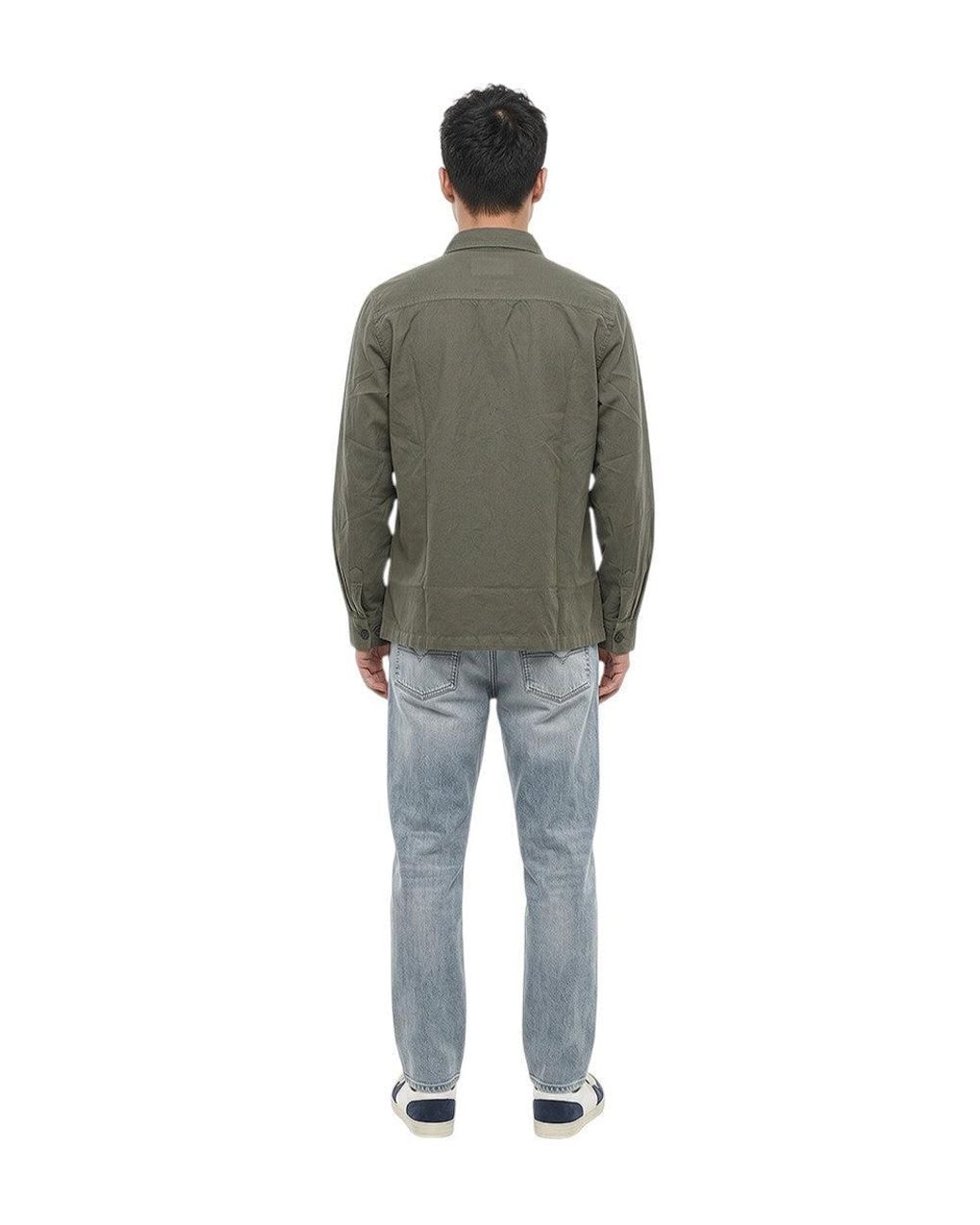 DIESEL Green Regular Solid Shirt for men