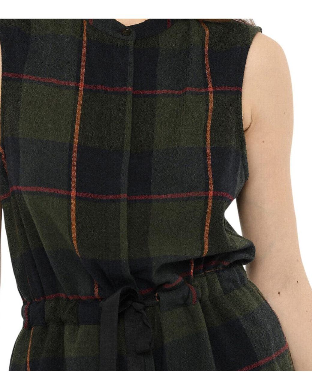 Woolrich Black Checks Crew Neck Jumpsuit