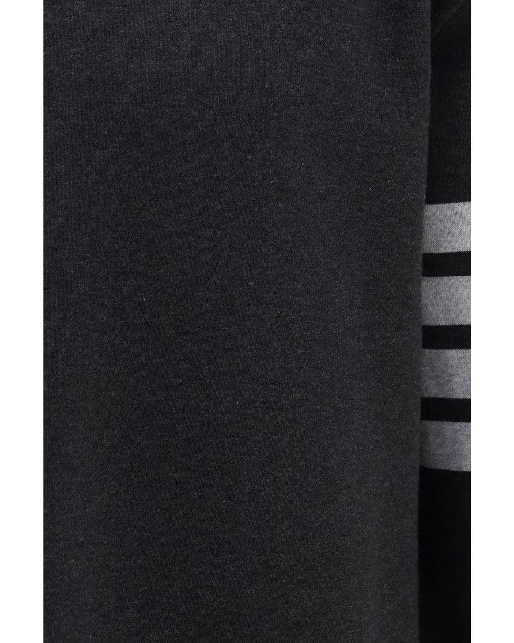 Thom Browne Black Dark Color Block Sweatshirt for men