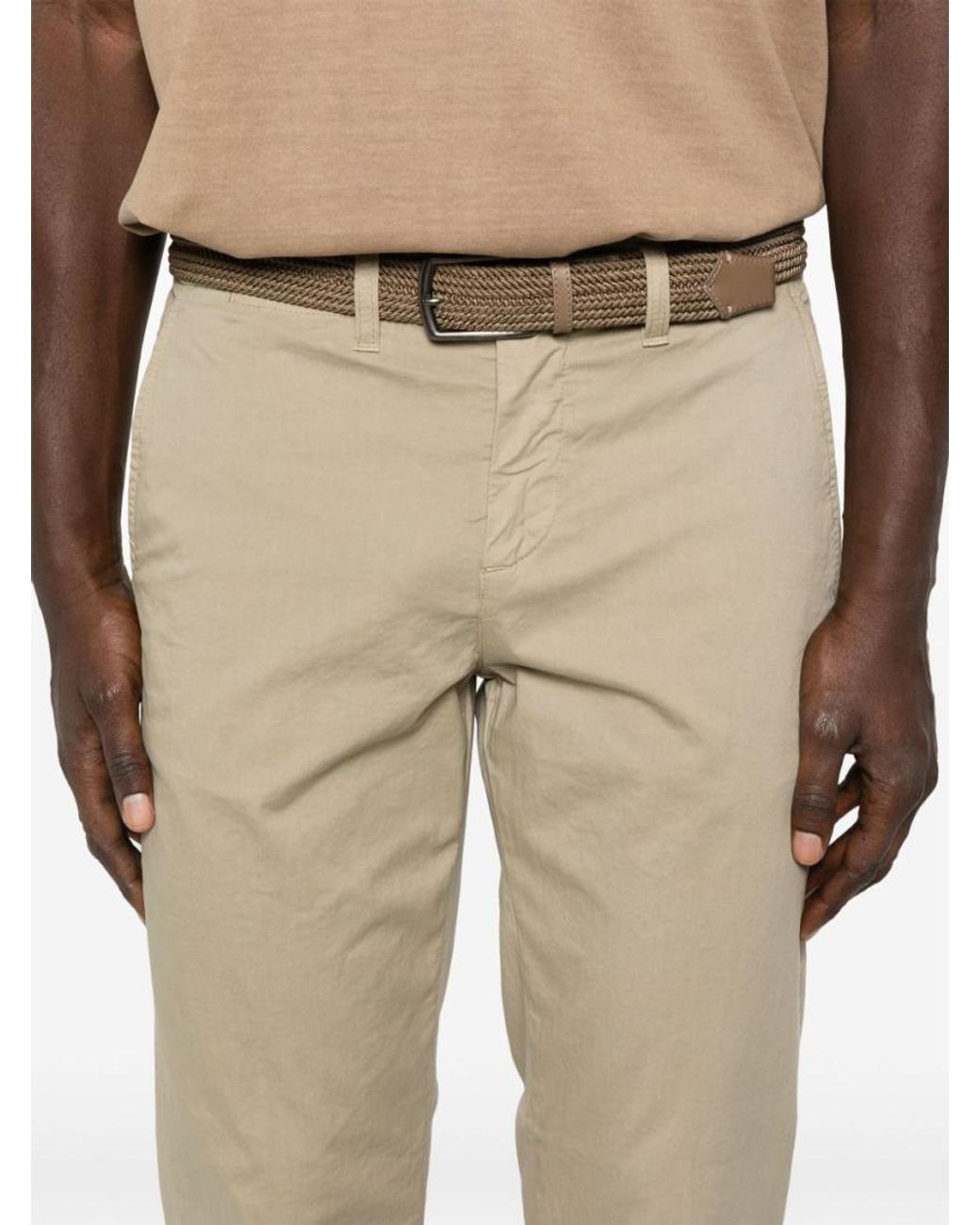 Fay Natural Classic Capri Pants for men