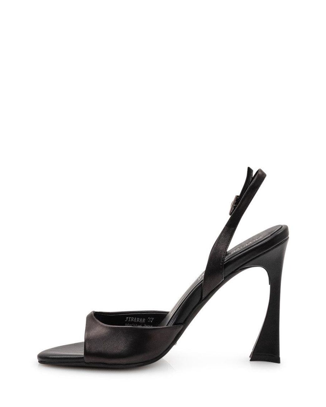 Jeffrey Campbell Black Chic Ankle Strap Sandals With Heeled Design