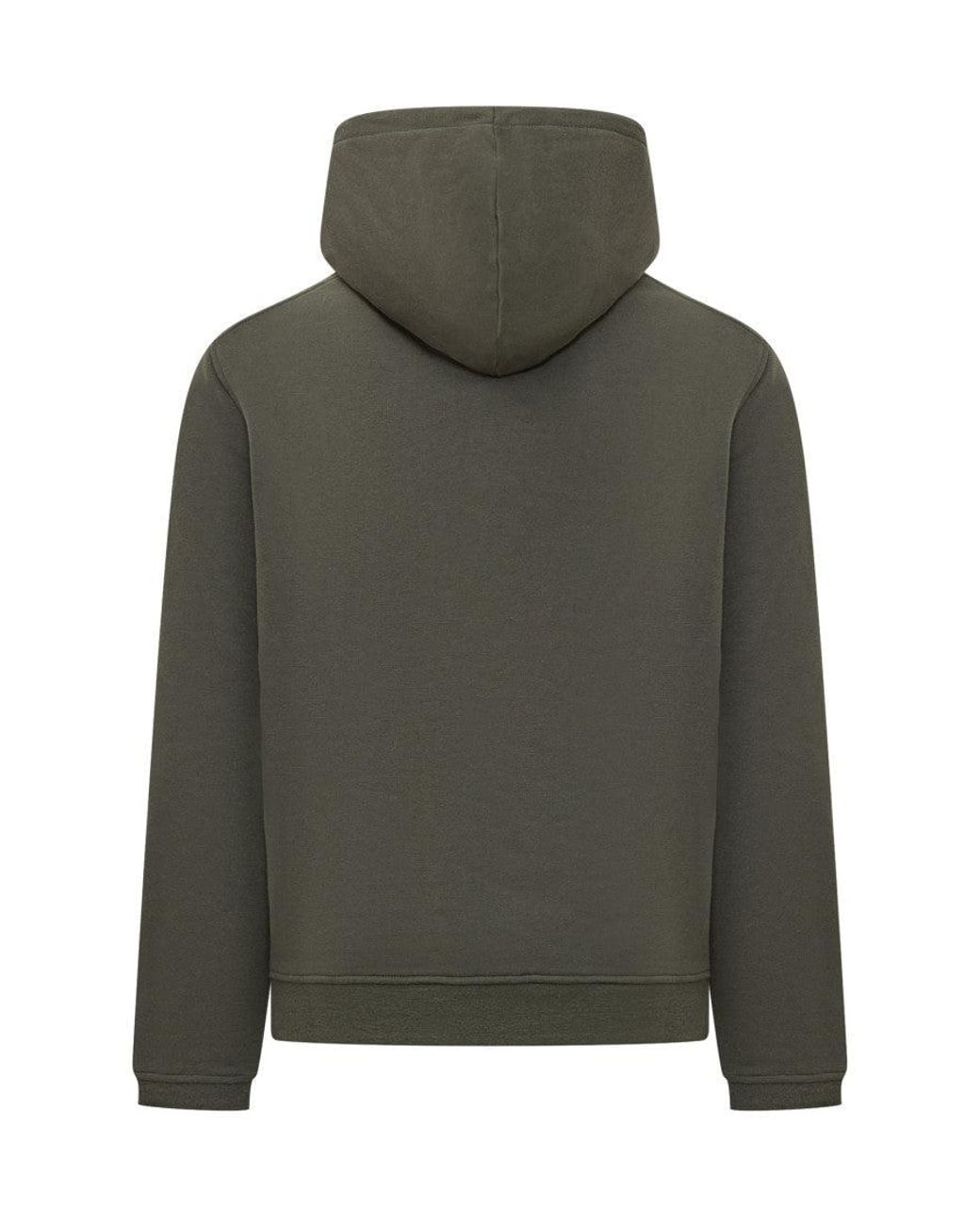 K-Way Green Solid Hood Sweatshirt for men