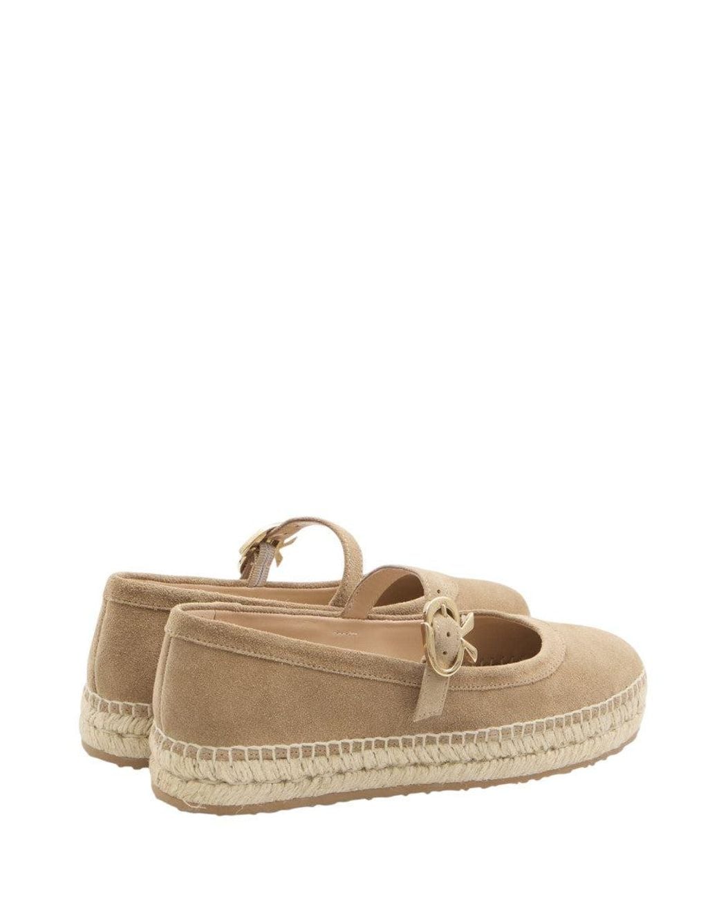 Gianvito Rossi Natural Elda Ballet Flats