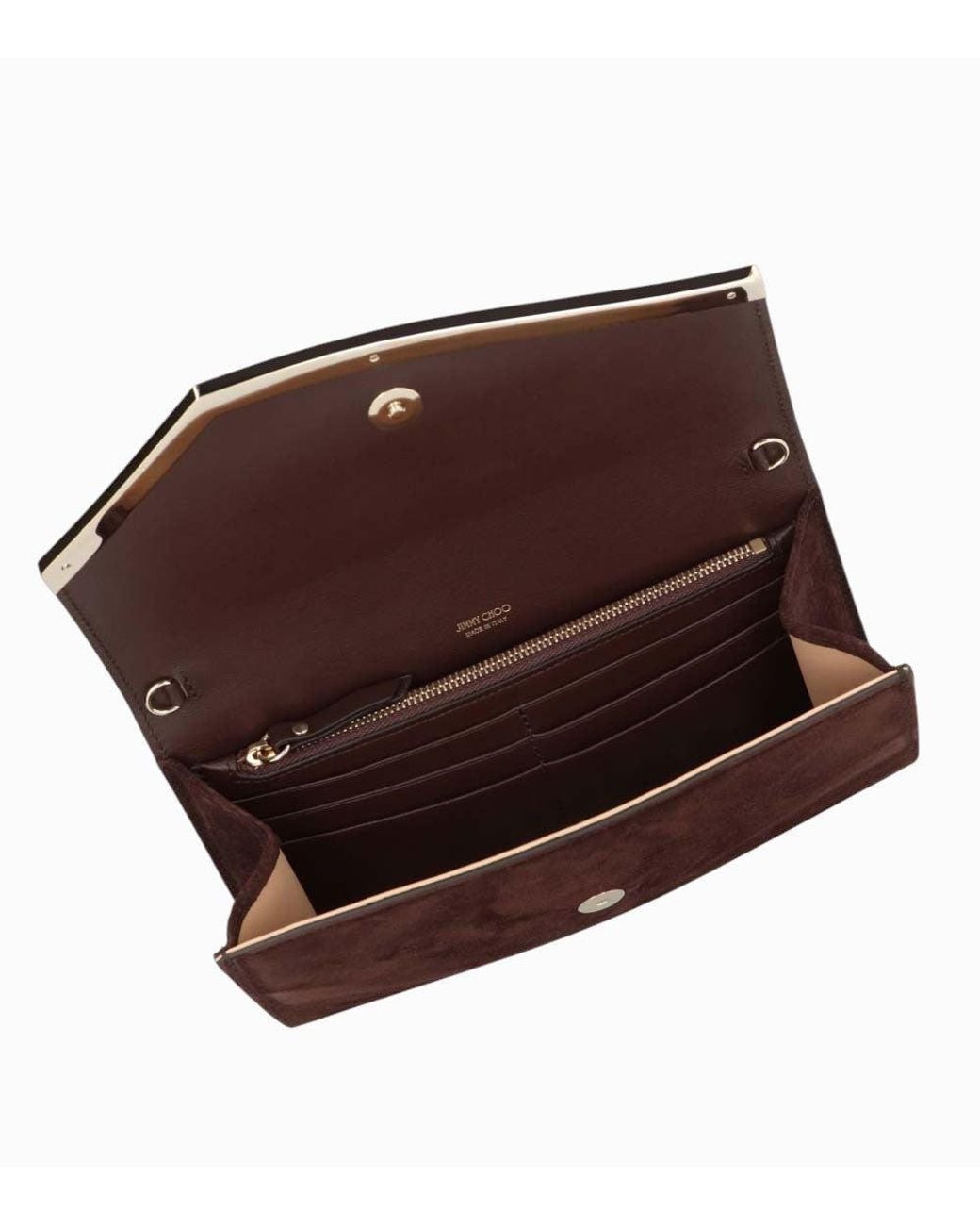 Jimmy Choo Brown Emmie Clutch