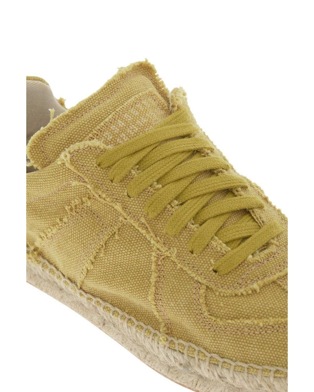 Maison Margiela Yellow Solid Sneakers