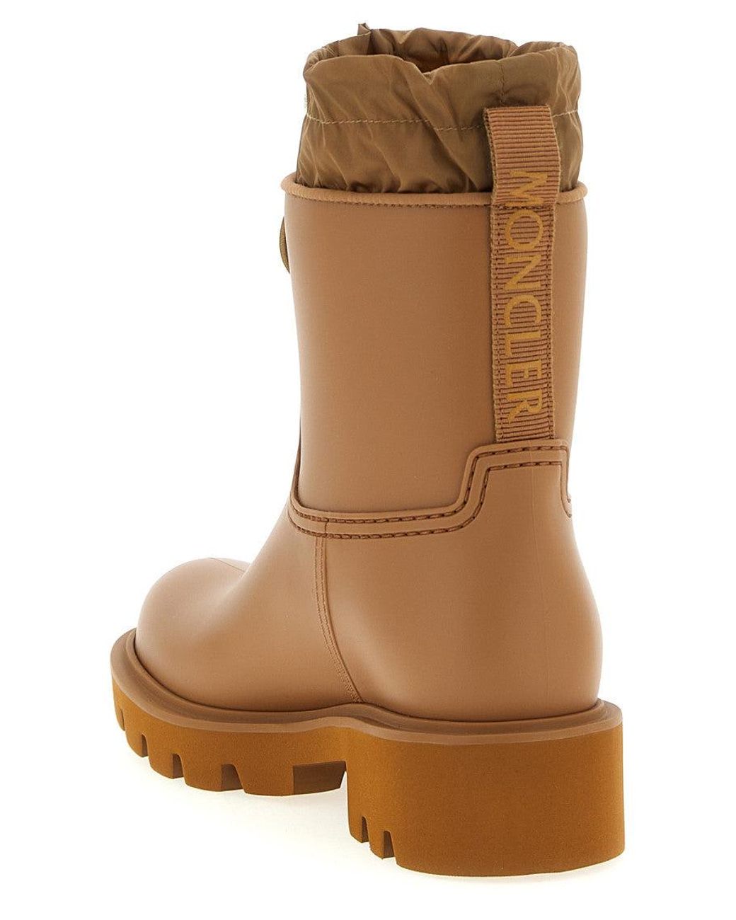 Moncler Brown 'Kickstream' Rain Boots