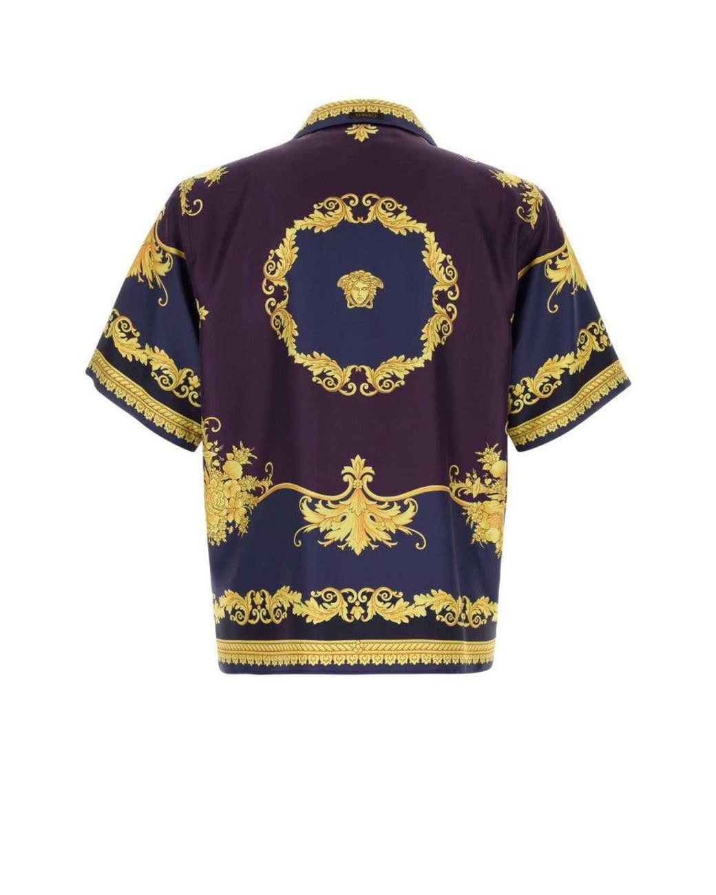 Versace Blue Printed Regular Shirts for men