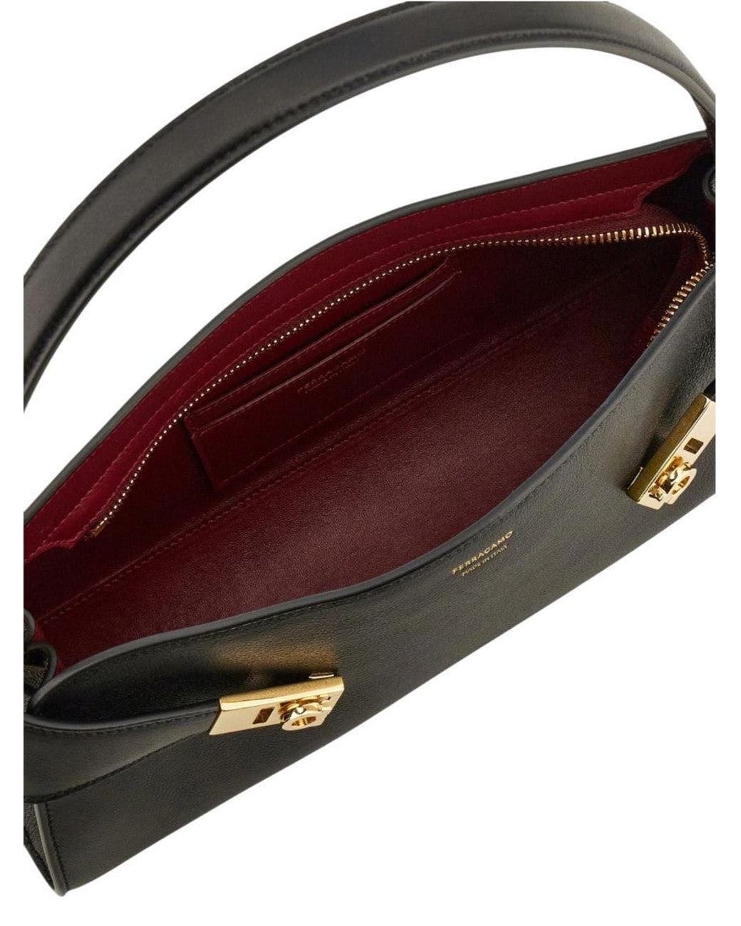 Ferragamo Black Hug East-West Shoulder Bag