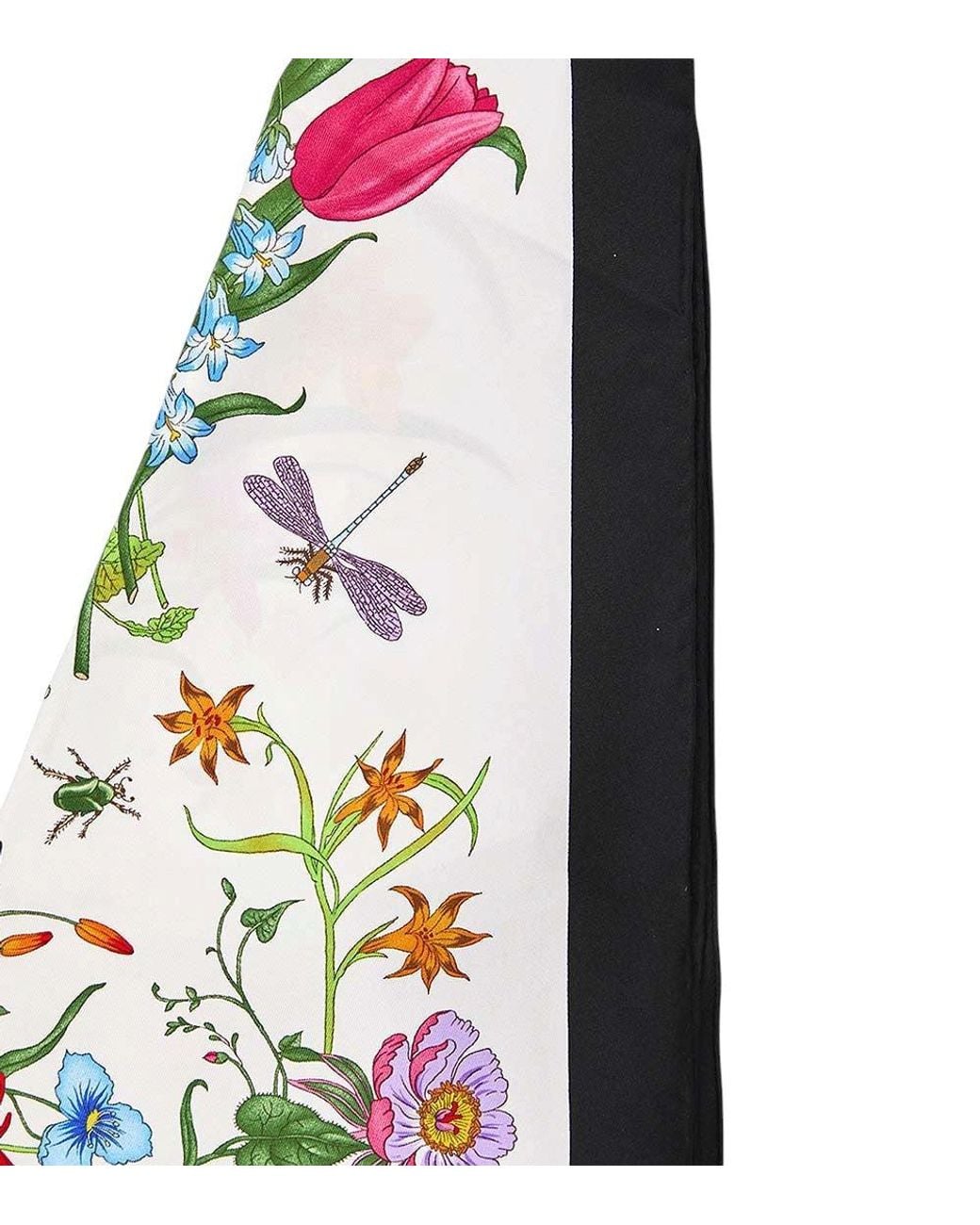 Gucci Metallic Floral Scarf
