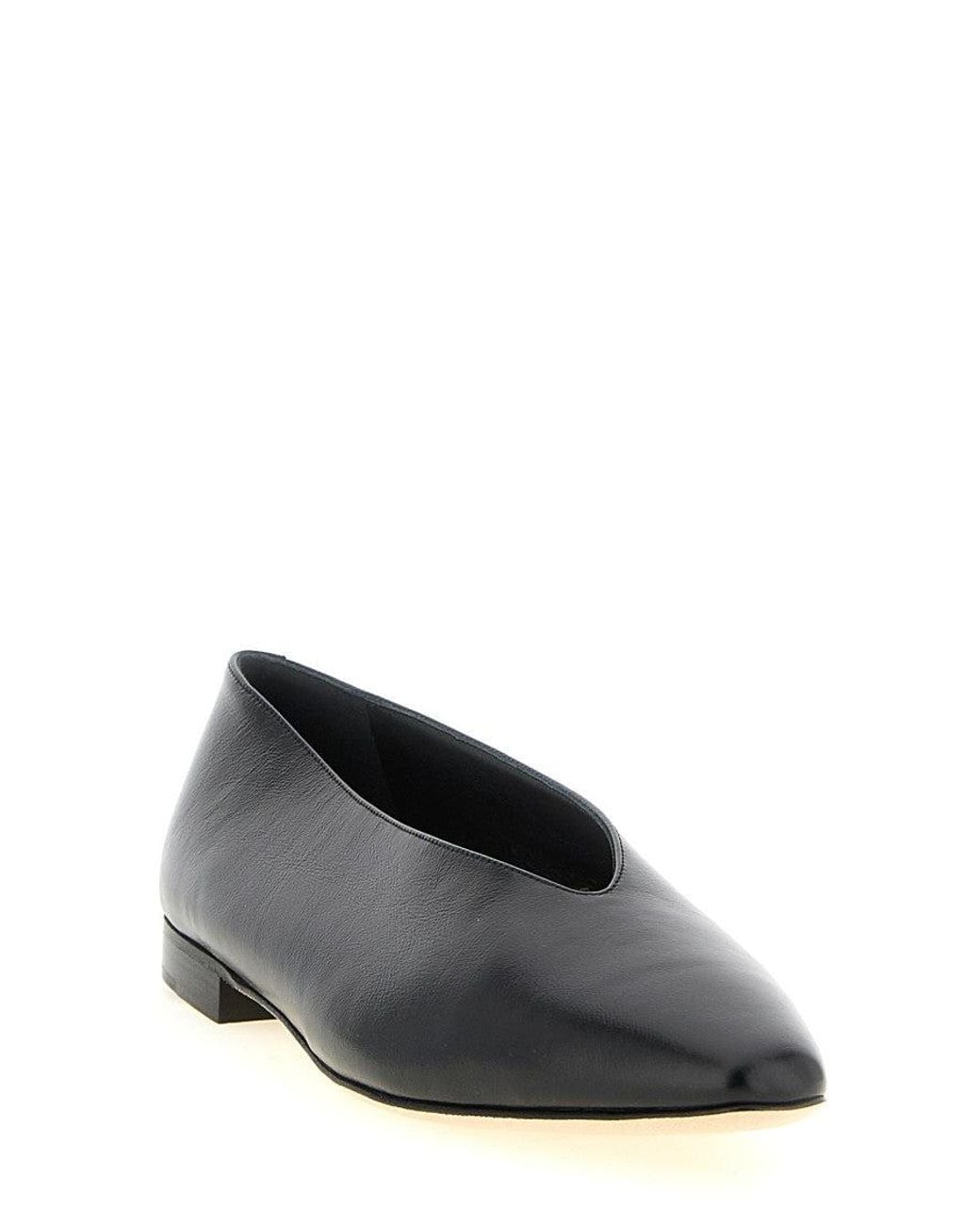 Jimmy Choo Black Slip On Ballet Flats