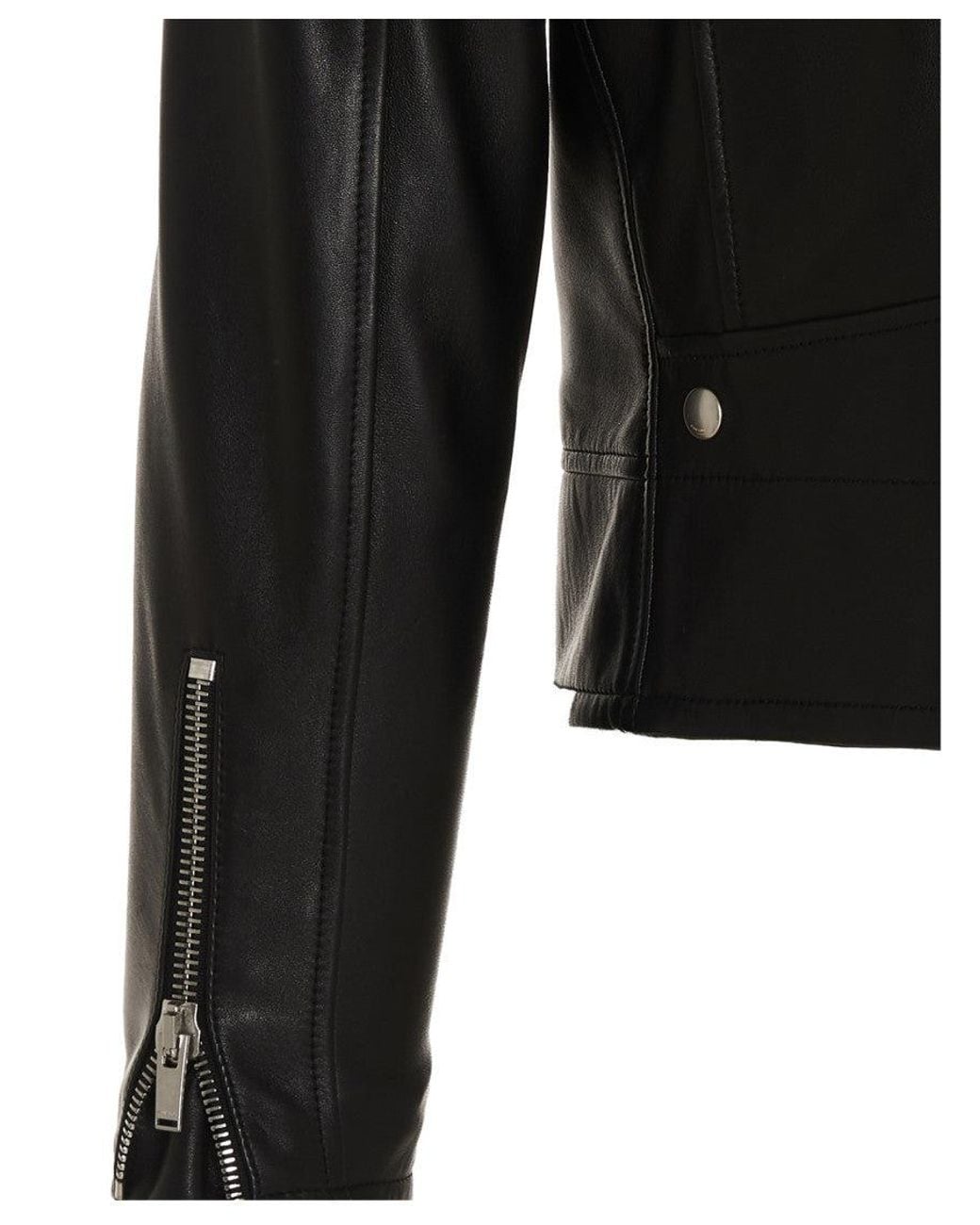 Saint Laurent Black Leather Jacket for men