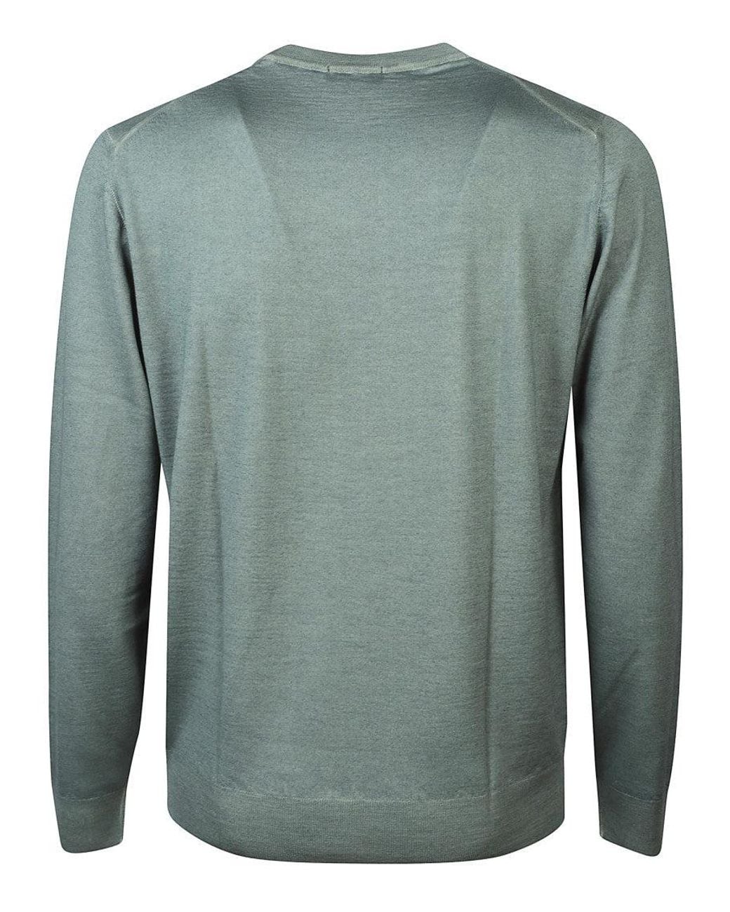 Drumohr Green Wool Sweater for men
