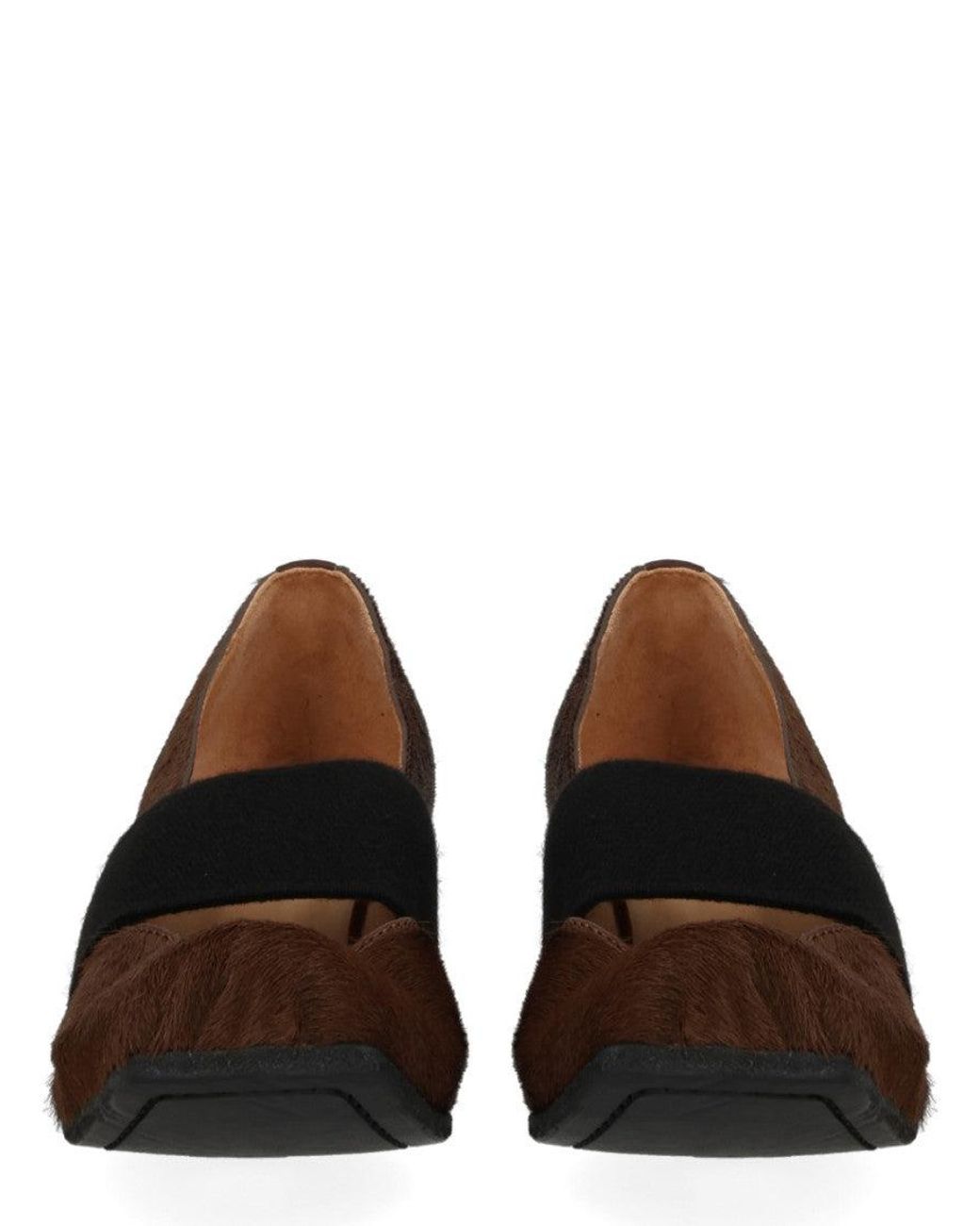Uma Wang Brown Slip-On Heels