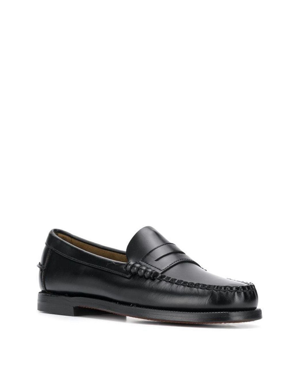 Sebago Gray Leather Loafers
