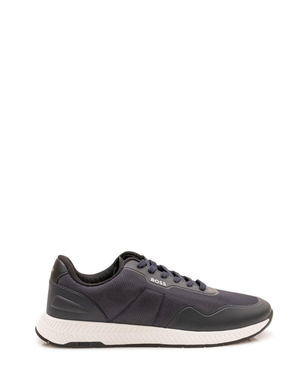 Boss Blue Logo Sneakers for men