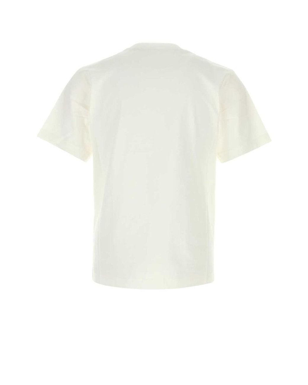Burberry White Crew Neck T-Shirt for men