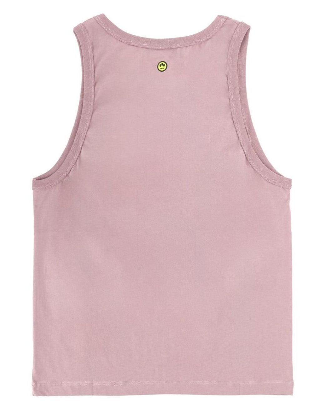 Barrow Pink Logo Tank Top for men